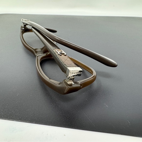 Rare Authentic Chanel 3236-Q c.1276 Brown 53mm Frames Eyeglasses Frame No Lenses - Picture 14 of 15